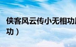 侠客风云传小无相功属性（侠客风云传小无相功）