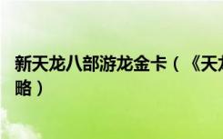 新天龙八部游龙金卡（《天龙八部3》天龙八部3畅游金卡攻略）