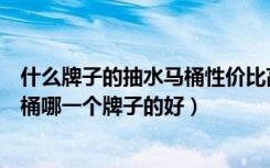 什么牌子的抽水马桶性价比高（抽水马桶价格是多少抽水马桶哪一个牌子的好）