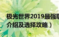 极光世界2019最强职业（《极光世界》职业介绍及选择攻略）