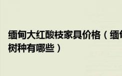 缅甸大红酸枝家具价格（缅甸红酸枝家具价格,缅甸红酸枝的树种有哪些）