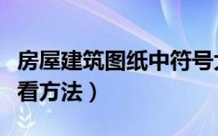 房屋建筑图纸中符号大全（房屋建筑图纸的观看方法）