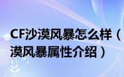 CF沙漠风暴怎么样（CF沙漠风暴多少钱 CF沙漠风暴属性介绍）