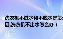 洗衣机不进水和不脱水是怎么回事（洗衣机不进水是什么原因,洗衣机不出水怎么办）