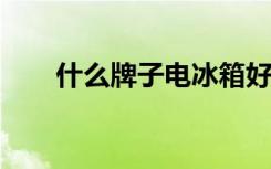 什么牌子电冰箱好什么牌子冰箱省电