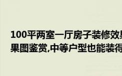 100平两室一厅房子装修效果图（两室一厅一厨一卫装修效果图鉴赏,中等户型也能装得精美）