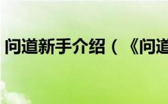 问道新手介绍（《问道》问道主页地址心得）