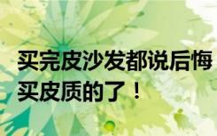 买完皮沙发都说后悔，看完我也后悔了！别再买皮质的了！