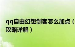 qq自由幻想剑客怎么加点（《QQ自由幻想》剑客属性加点攻略详解）