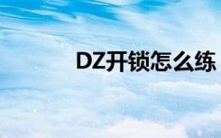 DZ开锁怎么练（DZ开锁方法）