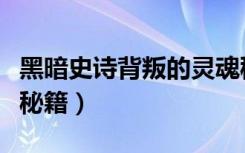 黑暗史诗背叛的灵魂秘籍（《黑暗史诗》新手秘籍）