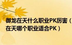 御龙在天什么职业PK厉害（御龙在天转哪个职业PK好 御龙在天哪个职业适合PK）