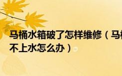 马桶水箱破了怎样维修（马桶水箱底部破了怎么修马桶水箱不上水怎么办）