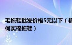 毛拖鞋批发价格5元以下（棉拖鞋批发5元左右去哪里批发如何买棉拖鞋）