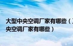 大型中央空调厂家有哪些（工业中央空调有哪些品牌工业中央空调厂家有哪些）