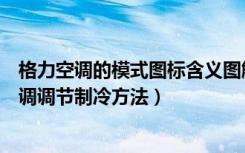 格力空调的模式图标含义图解（格力空调图标含义是什么空调调节制冷方法）