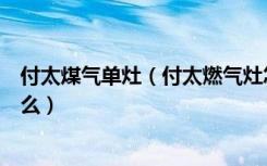 付太煤气单灶（付太燃气灶怎么样燃气灶挑选的小窍门是什么）