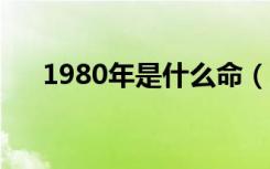 1980年是什么命（命理学的含义解析）