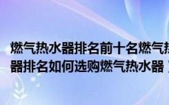 燃气热水器排名前十名燃气热水器买多大（2018年燃气热水器排名如何选购燃气热水器）