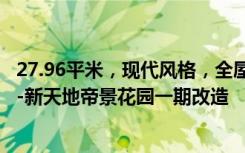 27.96平米，现代风格，全屋温馨舒适，有一种现代的美感！-新天地帝景花园一期改造