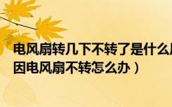 电风扇转几下不转了是什么原因（电风扇转不动了是什么原因电风扇不转怎么办）