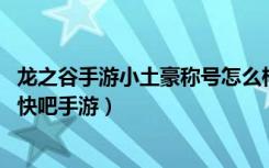 龙之谷手游小土豪称号怎么样（龙之谷手游小土豪称号介绍 快吧手游）