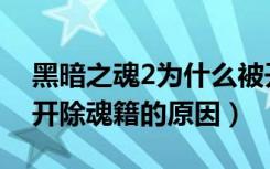 黑暗之魂2为什么被开除魂籍（黑暗之魂2被开除魂籍的原因）