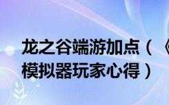 龙之谷端游加点（《龙之谷》龙之谷t4加点模拟器玩家心得）