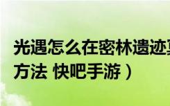 光遇怎么在密林遗迹冥想（光遇密林遗迹冥想方法 快吧手游）