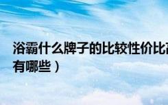 浴霸什么牌子的比较性价比高（飞雕浴霸怎么样浴霸的牌子有哪些）