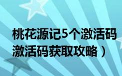 桃花源记5个激活码（《桃花源记》桃花源记激活码获取攻略）