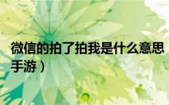 微信的拍了拍我是什么意思（微信的拍了拍我意思介绍 快吧手游）