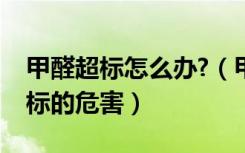 甲醛超标怎么办?（甲醛超标如何处理甲醛超标的危害）