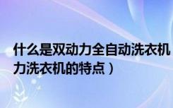 什么是双动力全自动洗衣机（双动力洗衣机是什么意思双动力洗衣机的特点）