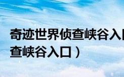 奇迹世界侦查峡谷入口攻略（《奇迹世界》侦查峡谷入口）