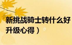 新挑战骑士转什么好（《新挑战》骑士类型及升级心得）