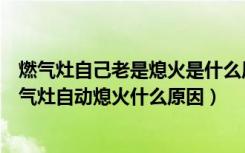 燃气灶自己老是熄火是什么原因（燃气灶老是熄火怎么办燃气灶自动熄火什么原因）