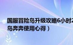 国服冒险岛升级攻略6小时200级（《冒险岛online》冒险岛奔奔使用心得）