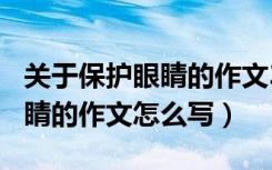 关于保护眼睛的作文350字左右（关于保护眼睛的作文怎么写）