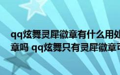 qq炫舞灵犀徽章有什么用处（qq炫舞结婚一定要用灵犀徽章吗 qq炫舞只有灵犀徽章可以结婚么）