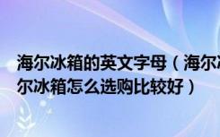 海尔冰箱的英文字母（海尔冰箱型号中的字母含义是什么海尔冰箱怎么选购比较好）