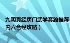 九阴真经唐门武学套路推荐（《九阴真经》唐门初级进阶二内六合经攻略）