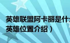 英雄联盟阿卡丽是什么位置（英雄联盟阿卡丽英雄位置介绍）