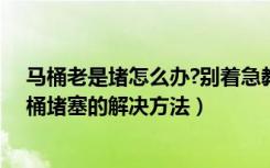 马桶老是堵怎么办?别着急教你一招（马桶为什么总是堵马桶堵塞的解决方法）