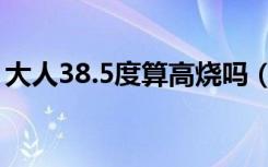 大人38.5度算高烧吗（大人38.5度算高烧吗）