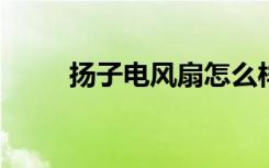 扬子电风扇怎么样扬子空调怎么样