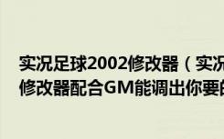 实况足球2002修改器（实况足球2011传奇模式：用全训练修改器配合GM能调出你要的数据!）