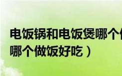 电饭锅和电饭煲哪个做饭快（电饭锅和电饭煲哪个做饭好吃）
