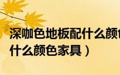 深咖色地板配什么颜色电视墙（深咖色地板配什么颜色家具）