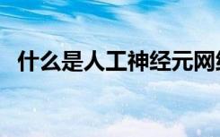 什么是人工神经元网络（什么是人工受孕）